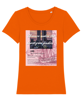Absence Makes The Heart Grow Fonder Bright Orange