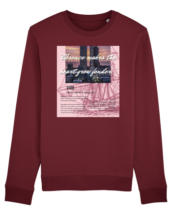 Absence Makes The Heart Grow Fonder Burgundy