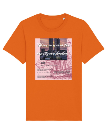 Absence Makes The Heart Grow Fonder Bright Orange