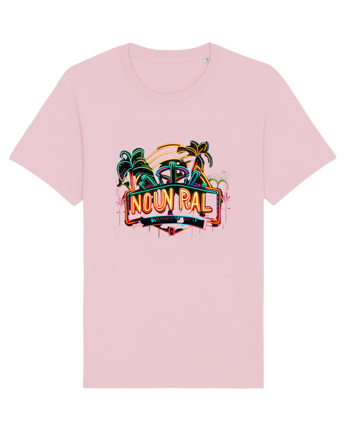 Tricou mânecă scurtă Unisex Rocker Cotton Pink
