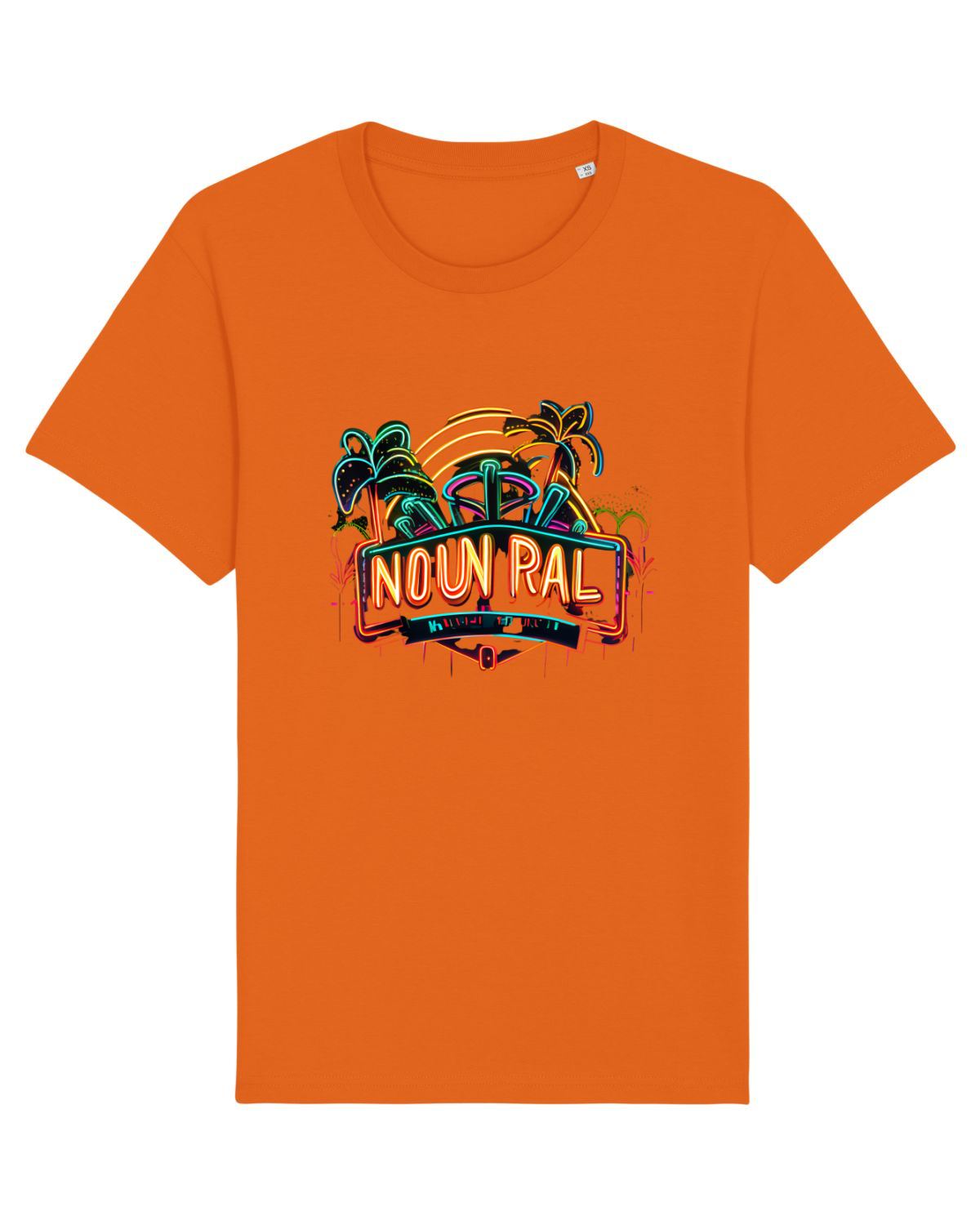 Tricou mânecă scurtă Unisex Rocker Bright Orange