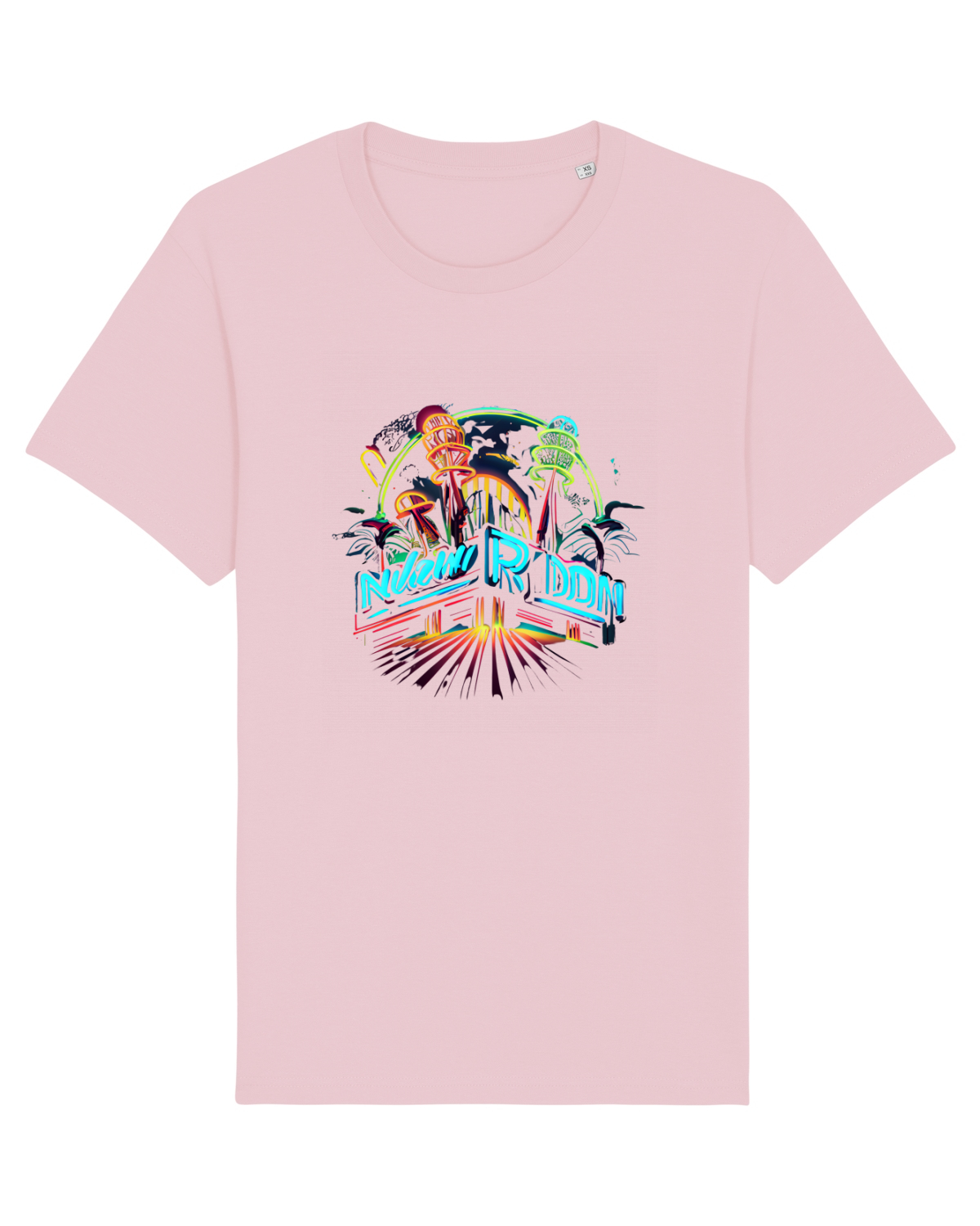 Tricou mânecă scurtă Unisex Rocker Cotton Pink