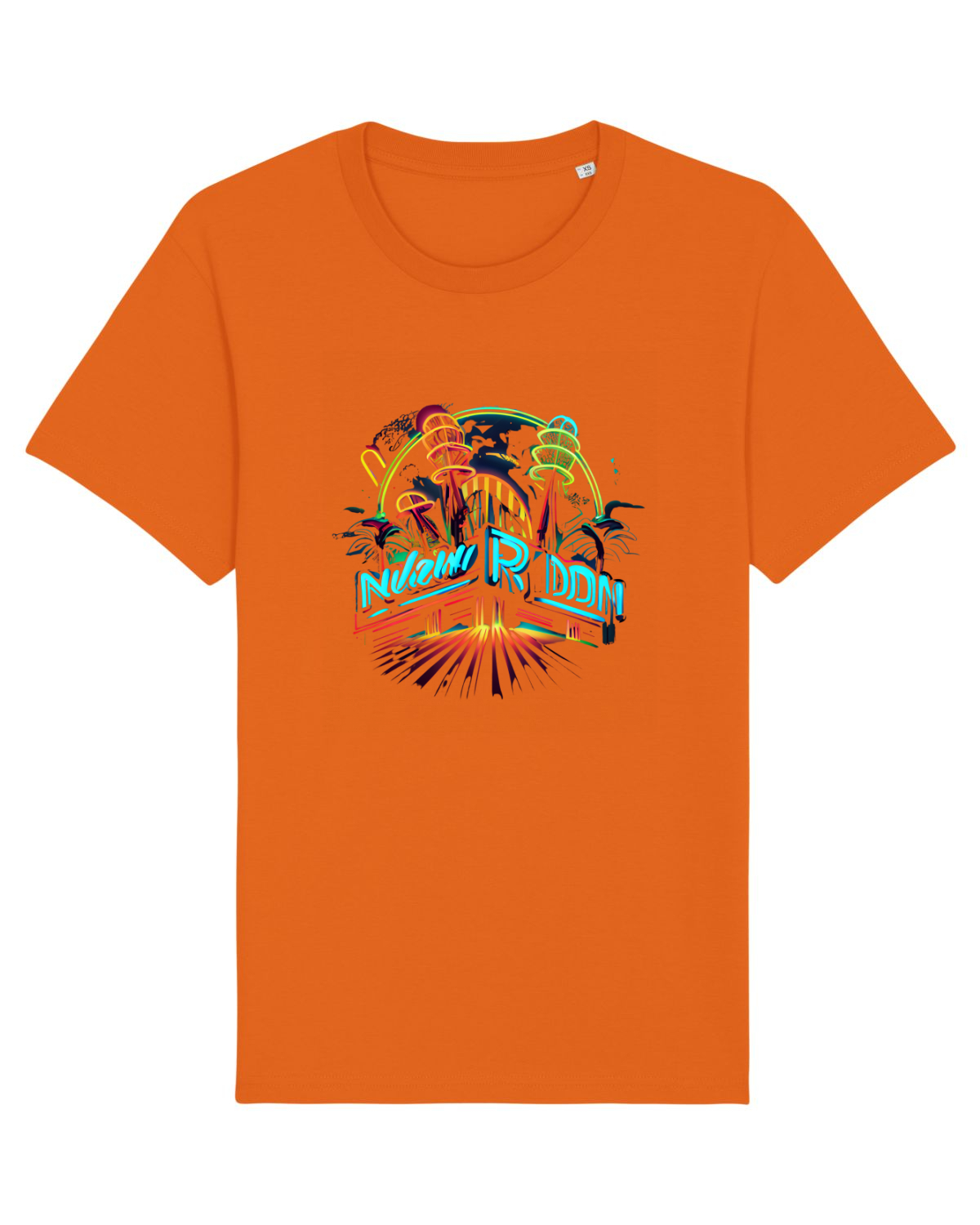 Tricou mânecă scurtă Unisex Rocker Bright Orange