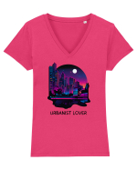 URBANIST LOVER - V1 Tricou mânecă scurtă guler V Damă Evoker