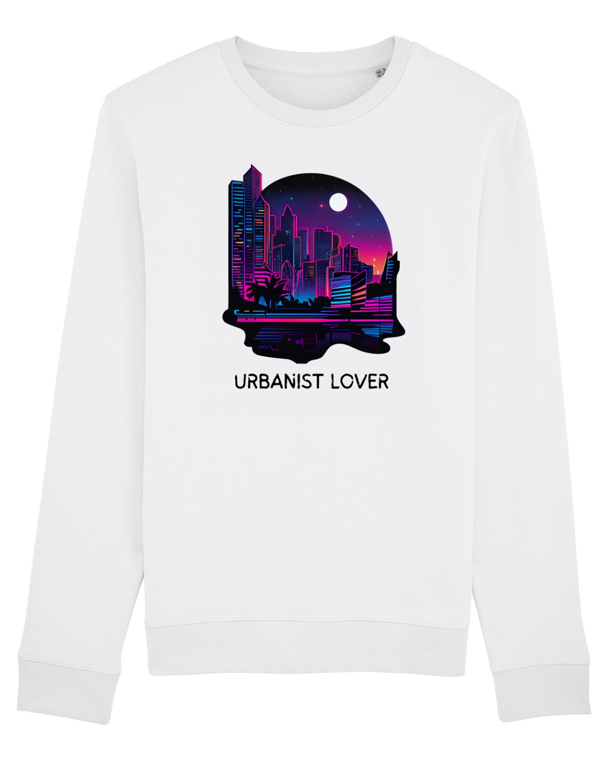 Bluză mânecă lungă Unisex Rise White