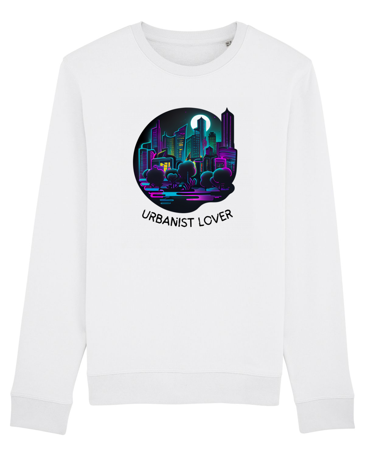 Bluză mânecă lungă Unisex Rise White
