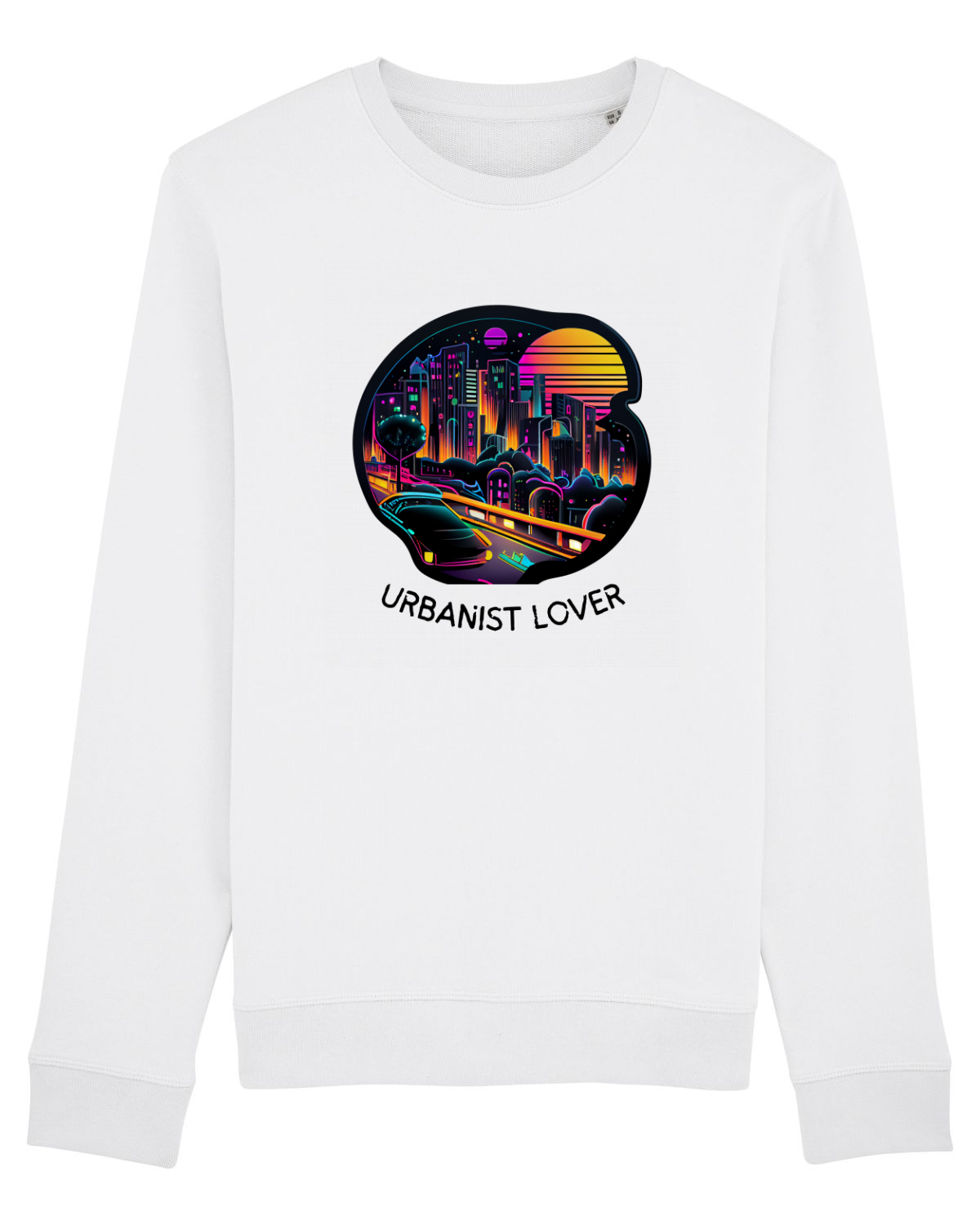 Bluză mânecă lungă Unisex Rise White