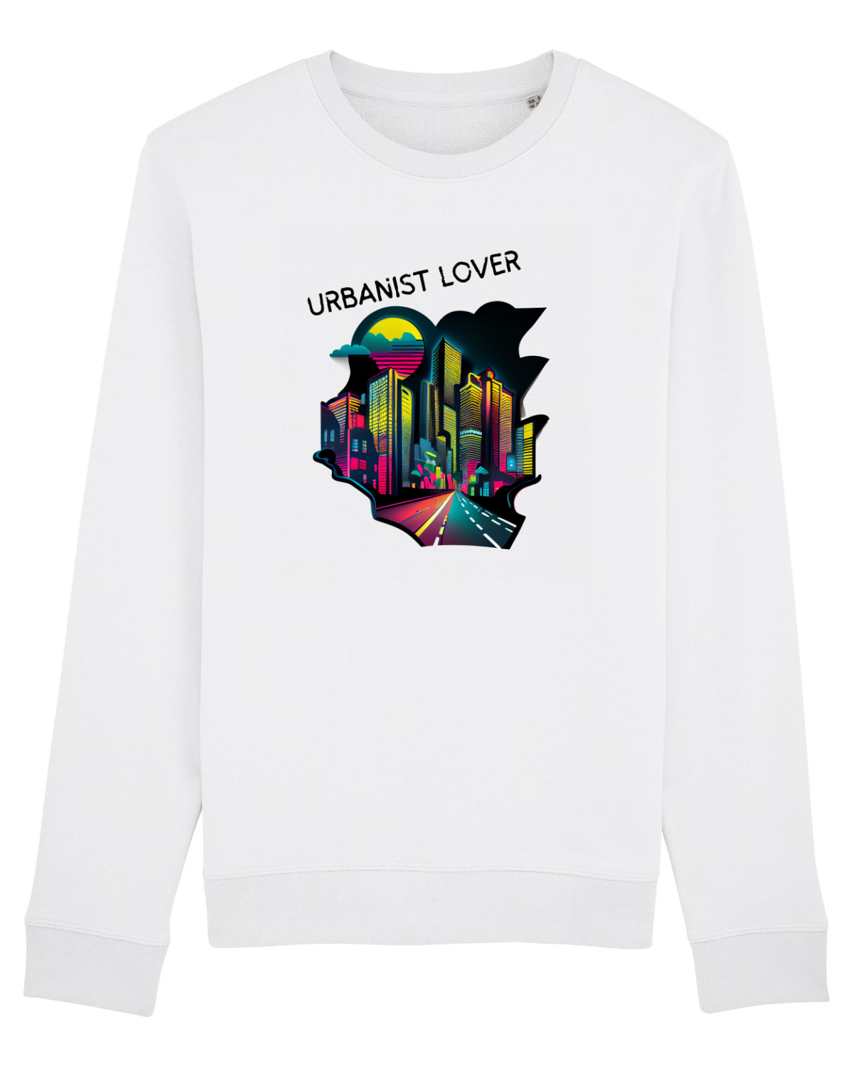Bluză mânecă lungă Unisex Rise White