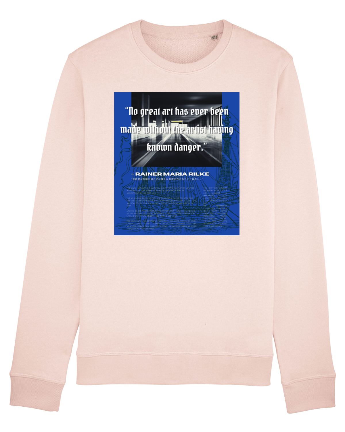 Bluză mânecă lungă Unisex Rise Candy Pink