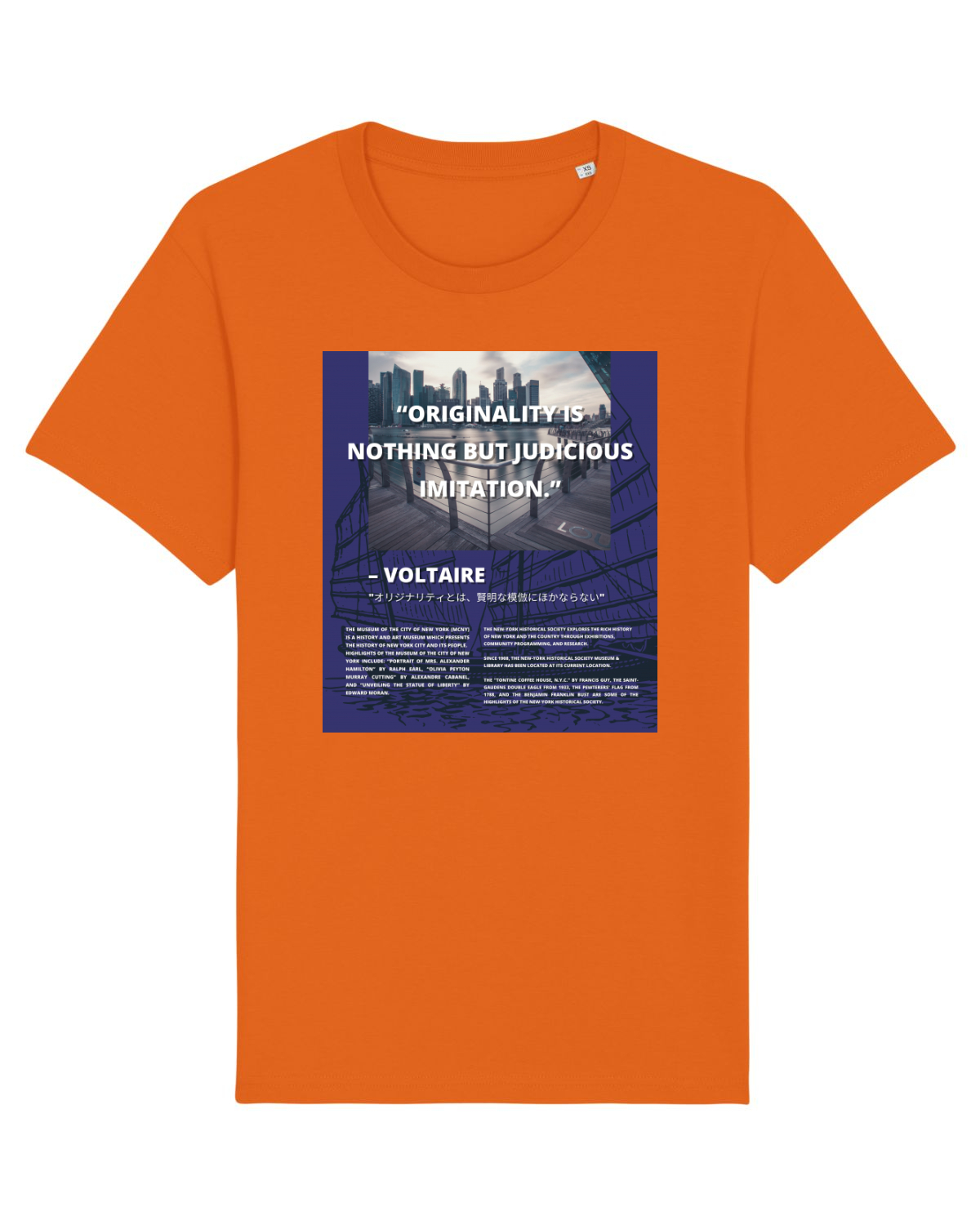 Tricou mânecă scurtă Unisex Rocker Bright Orange