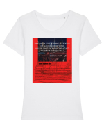 Imagination Is The Beginning Of Creation... Tricou mânecă scurtă guler larg fitted Damă Expresser