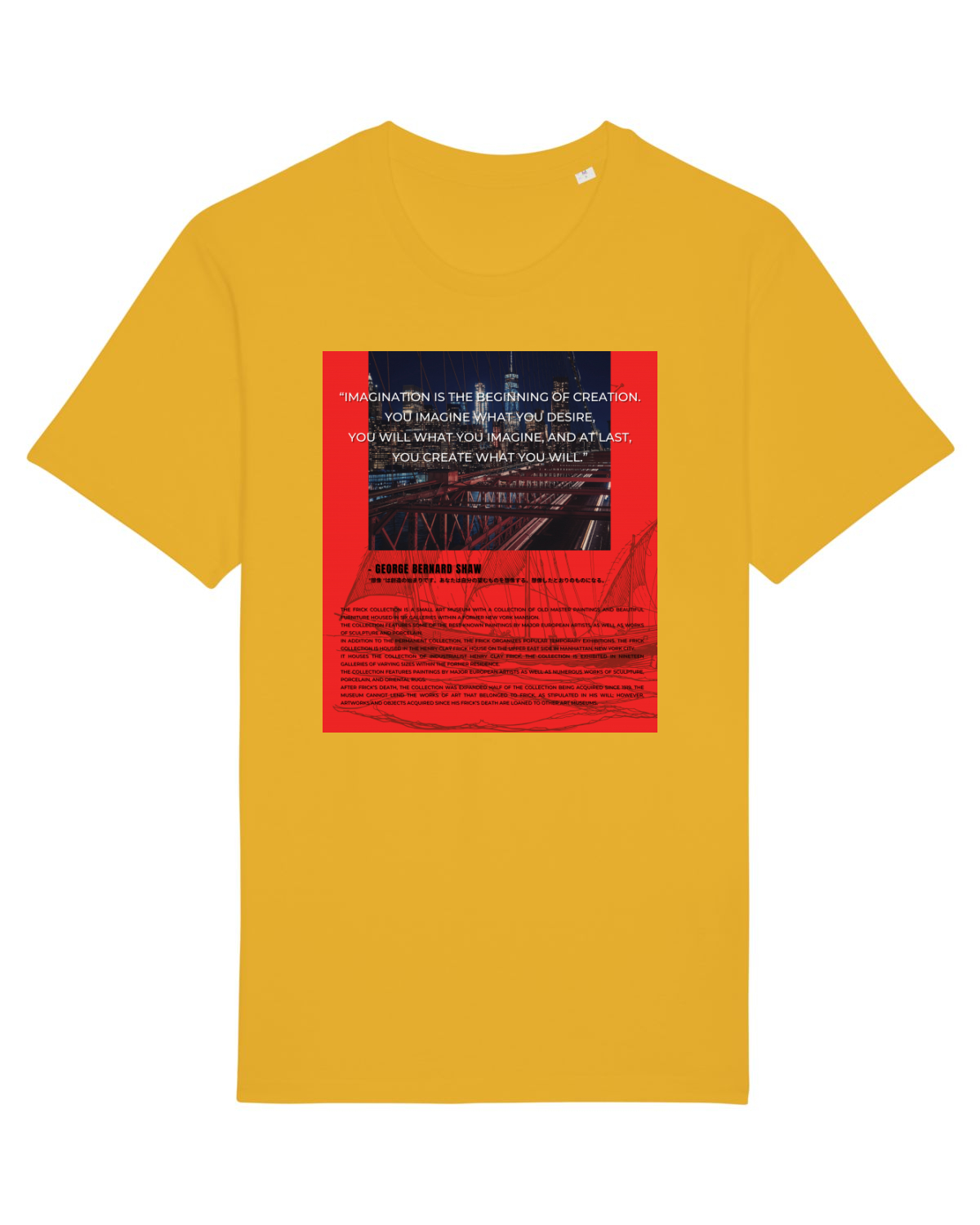Tricou mânecă scurtă Unisex Rocker Spectra Yellow