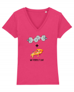 My perfect day Tricou mânecă scurtă guler V Damă Evoker