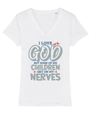 I Love God White