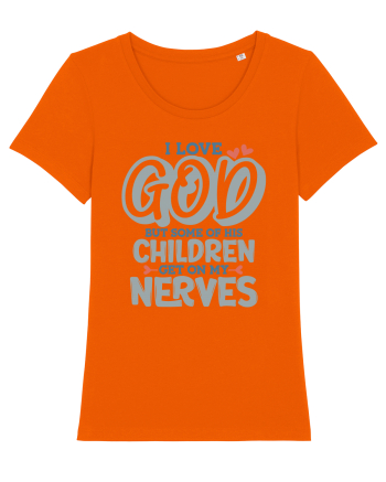 I Love God Bright Orange
