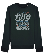 I Love God Bluză mânecă lungă Unisex Rise