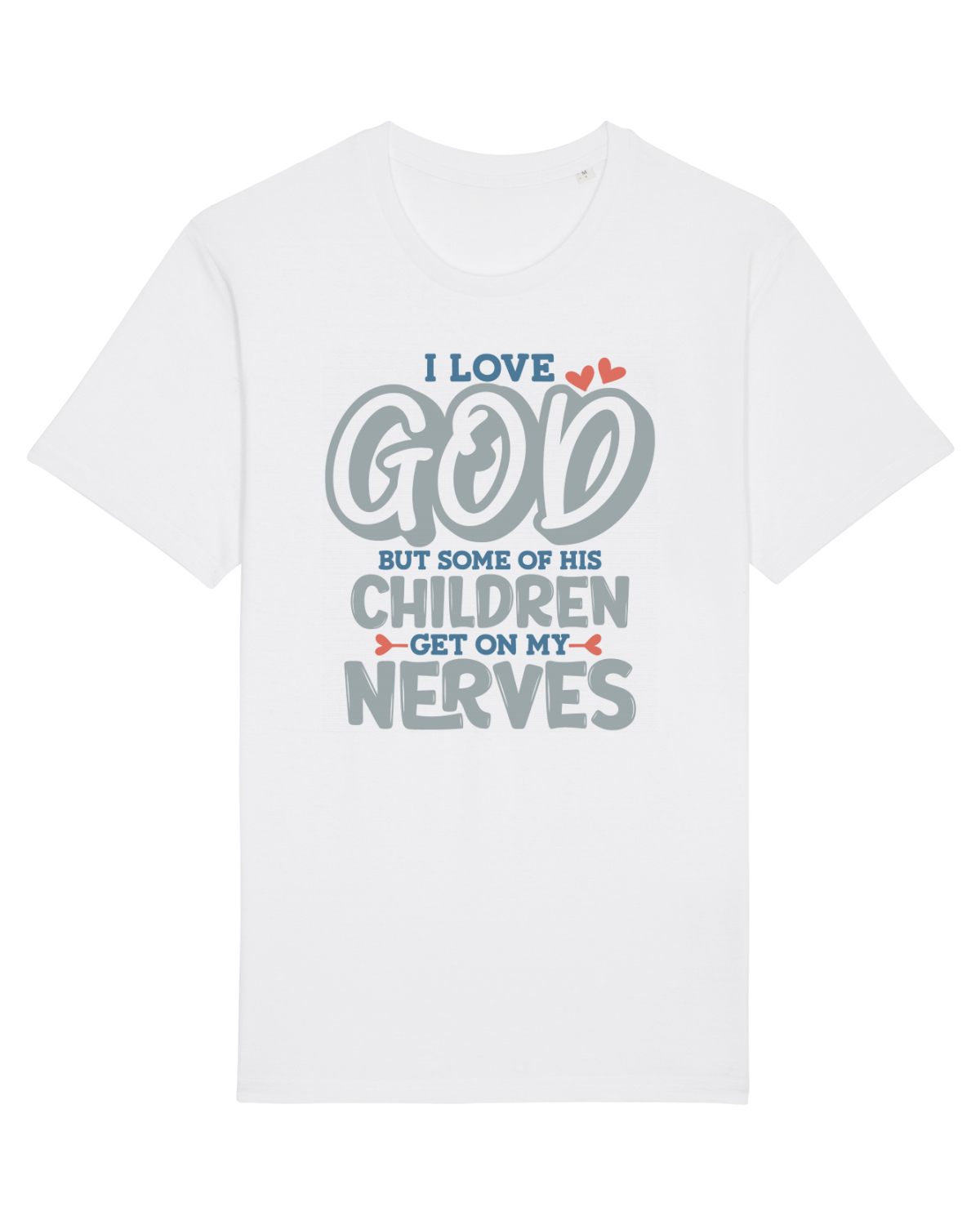 Tricou mânecă scurtă Unisex Rocker White