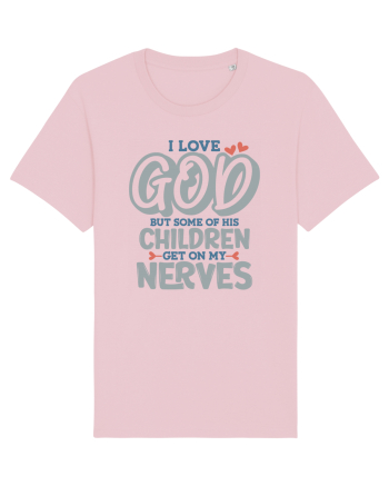 I Love God Cotton Pink