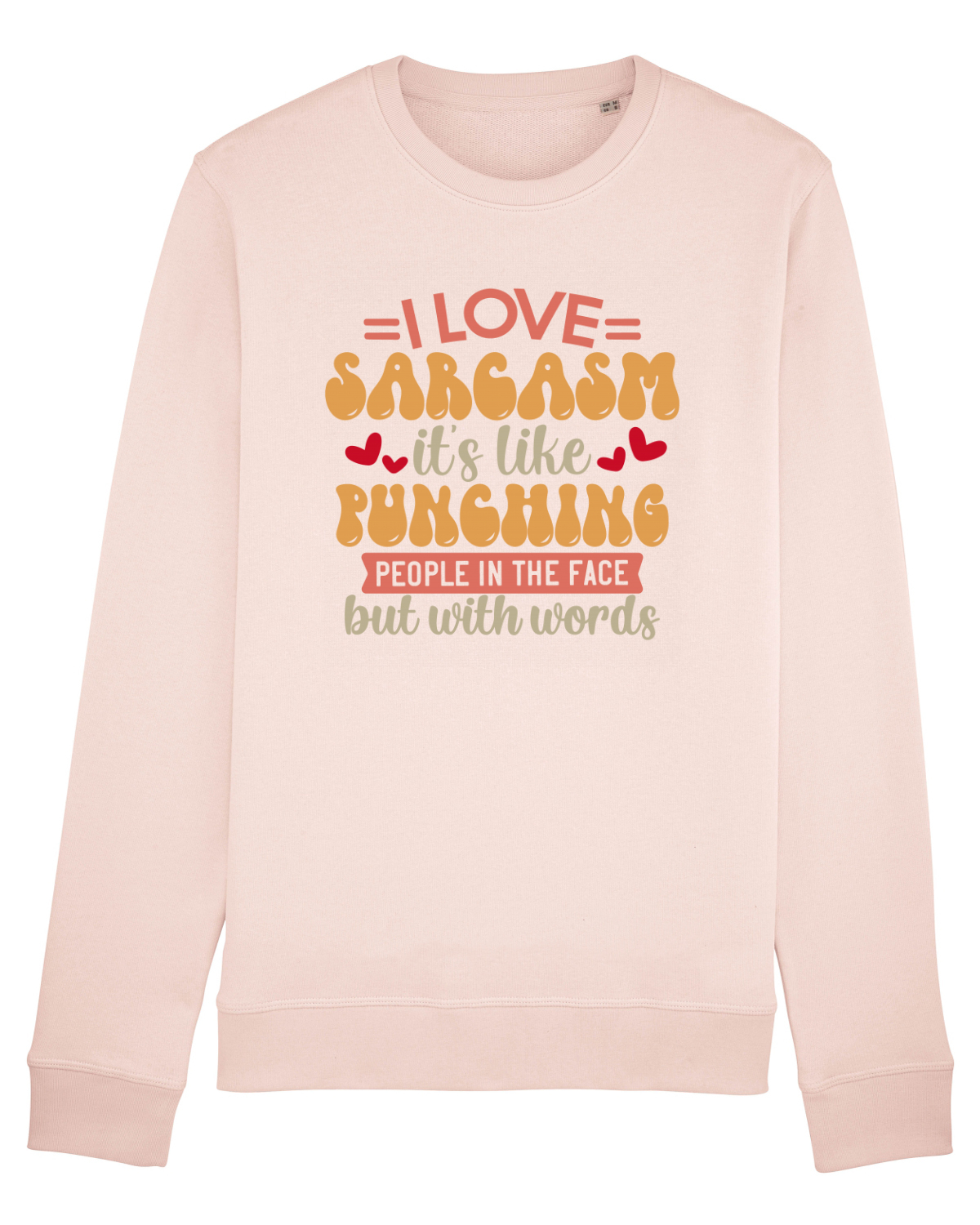 Bluză mânecă lungă Unisex Rise Candy Pink