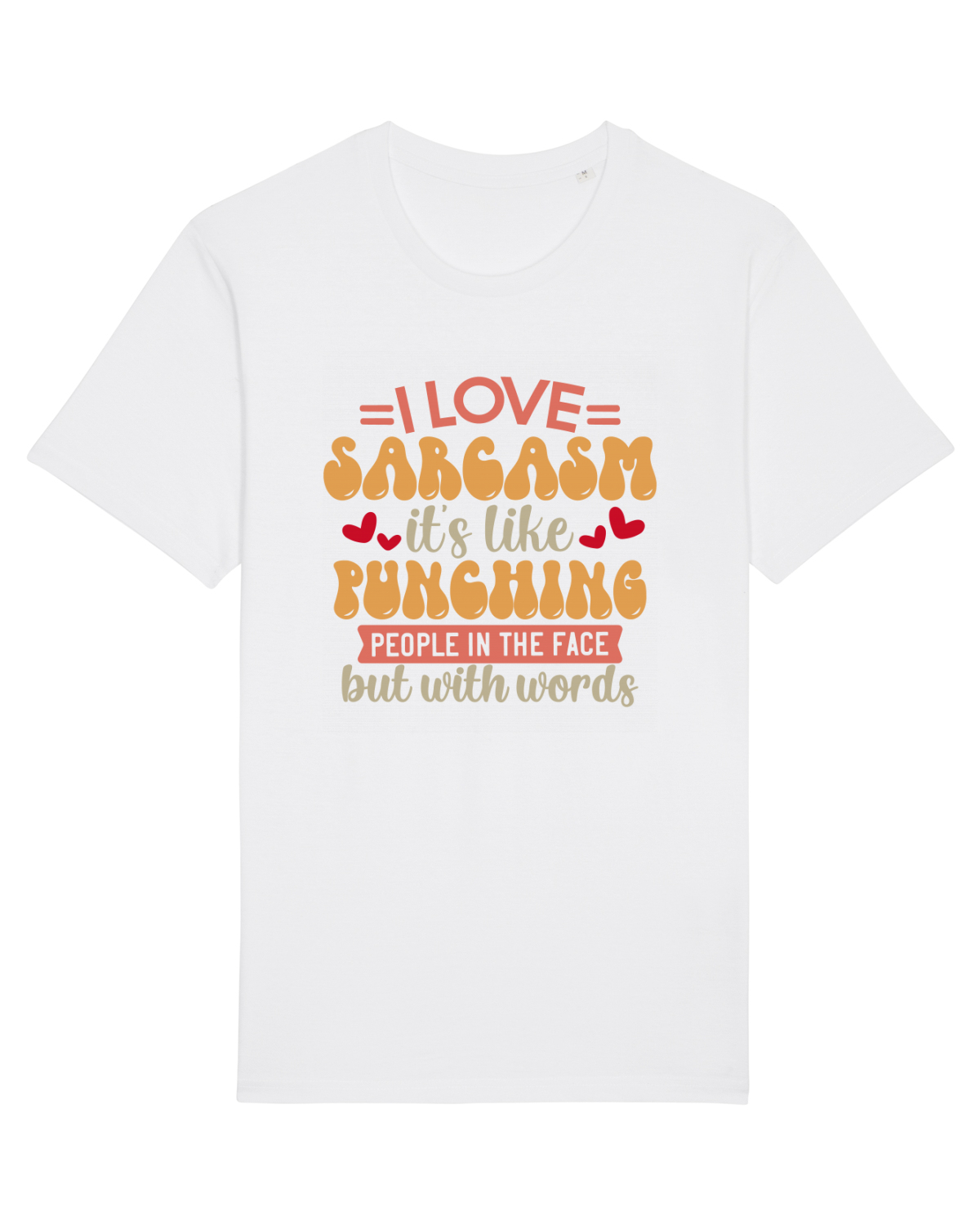 Tricou mânecă scurtă Unisex Rocker White