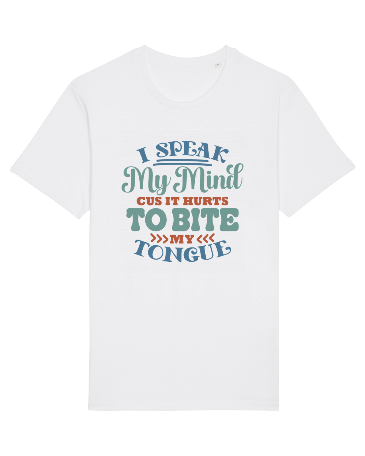 Tricou mânecă scurtă Unisex Rocker White