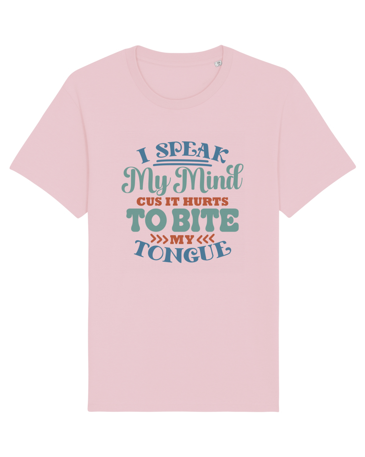 Tricou mânecă scurtă Unisex Rocker Cotton Pink