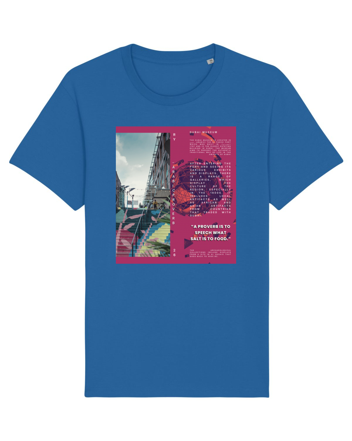 Tricou mânecă scurtă Unisex Rocker Royal Blue