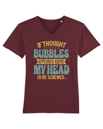 If Thought Bubbles Appeared Above My Head Burgundy