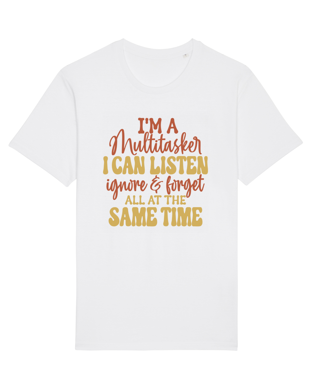 Tricou mânecă scurtă Unisex Rocker White
