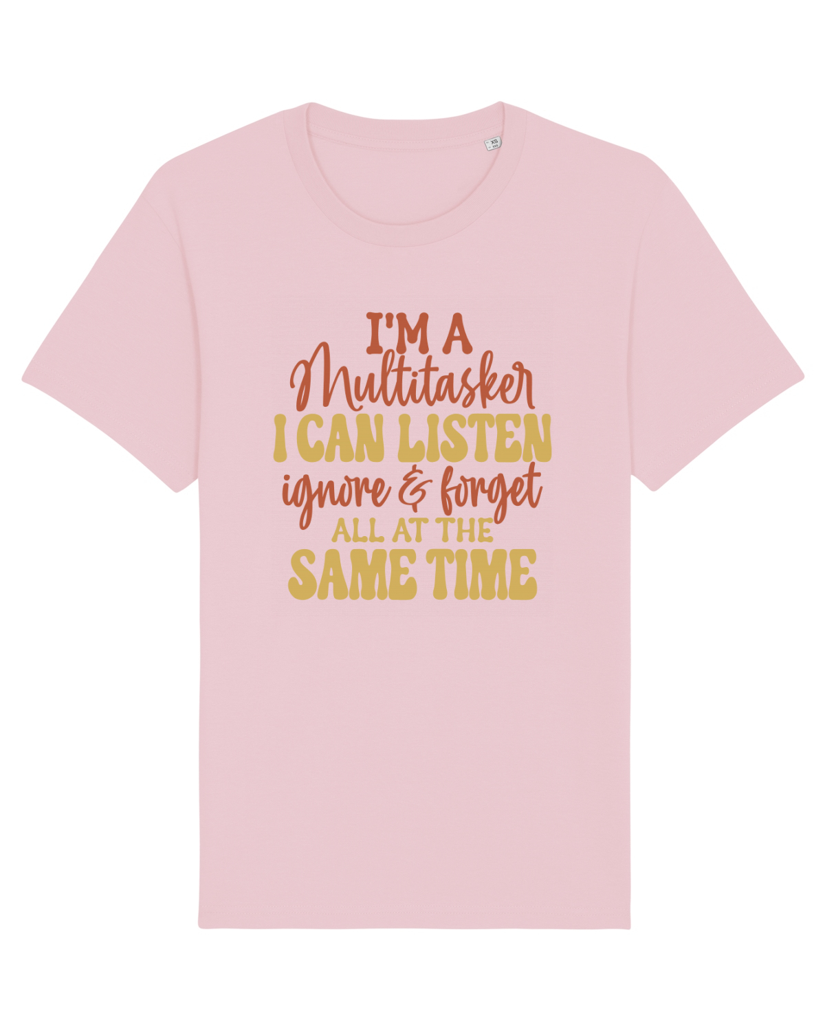 Tricou mânecă scurtă Unisex Rocker Cotton Pink