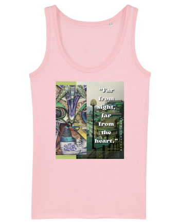 Far From Sight Far From The Heart Cotton Pink