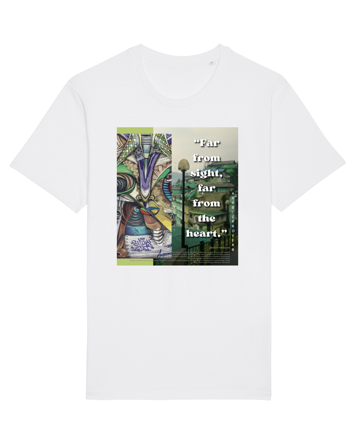 Tricou mânecă scurtă Unisex Rocker White