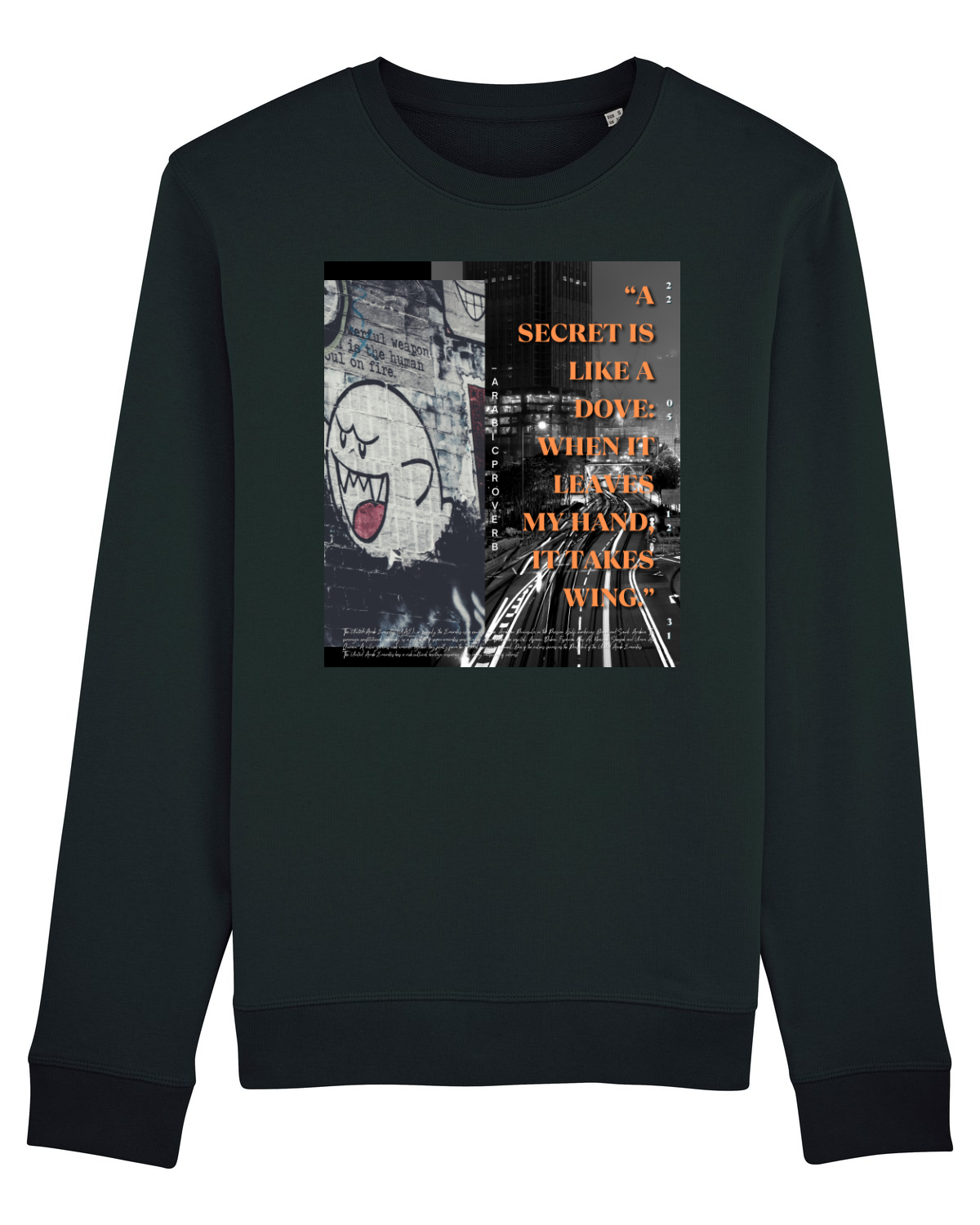 Bluză mânecă lungă Unisex Rise Black