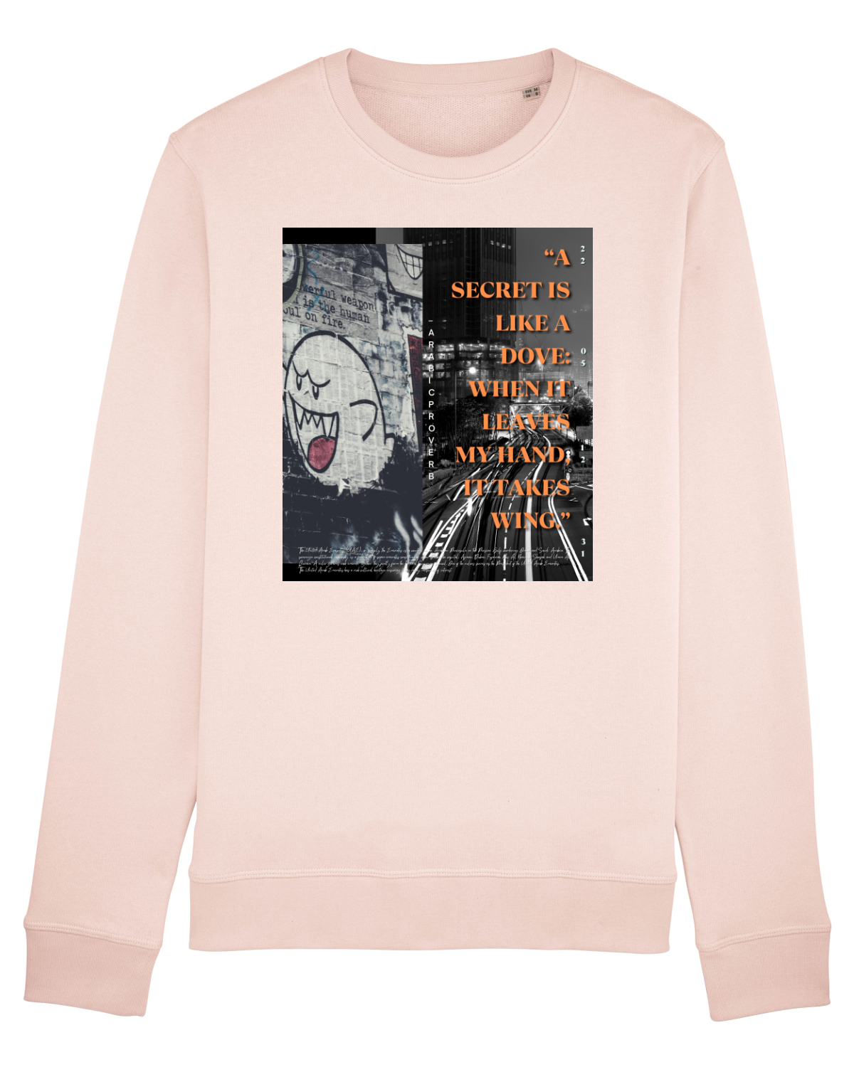 Bluză mânecă lungă Unisex Rise Candy Pink