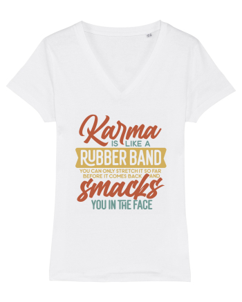Karma Is Like A Rubber Band White