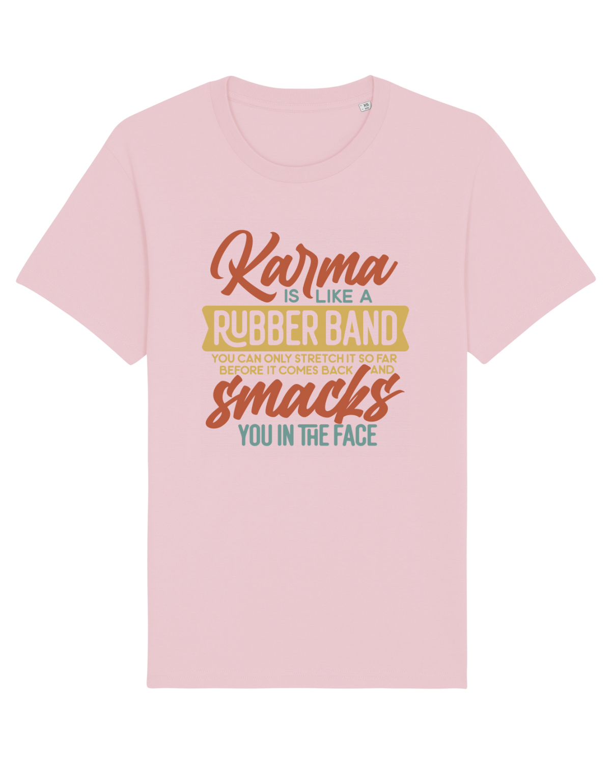 Tricou mânecă scurtă Unisex Rocker Cotton Pink