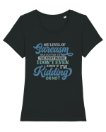 My Level Of Sarcasm Tricou mânecă scurtă guler larg fitted Damă Expresser