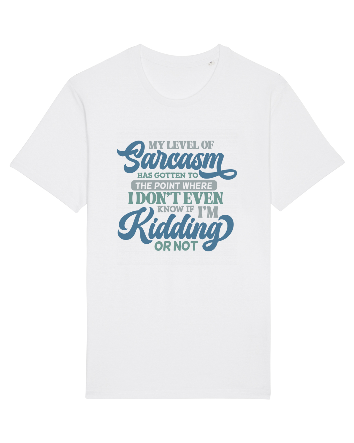Tricou mânecă scurtă Unisex Rocker White