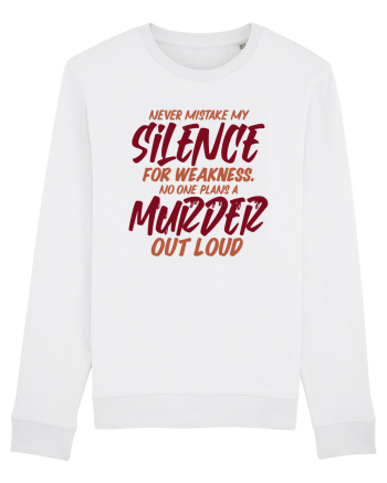 Never Mistake My Silence White