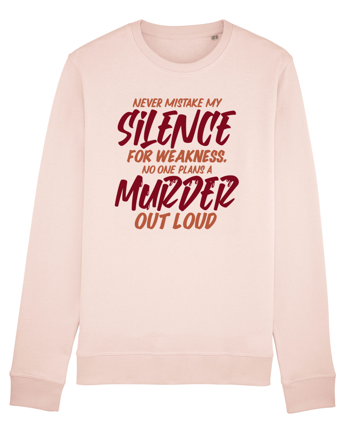 Bluză mânecă lungă Unisex Rise Candy Pink