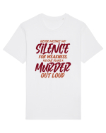 Never Mistake My Silence Tricou mânecă scurtă Unisex Rocker