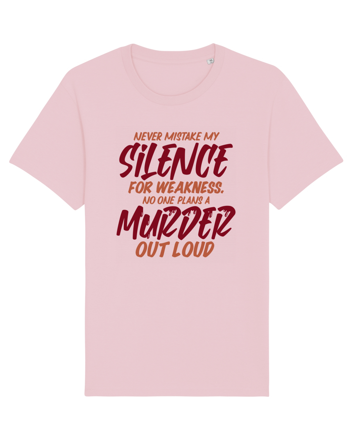 Tricou mânecă scurtă Unisex Rocker Cotton Pink