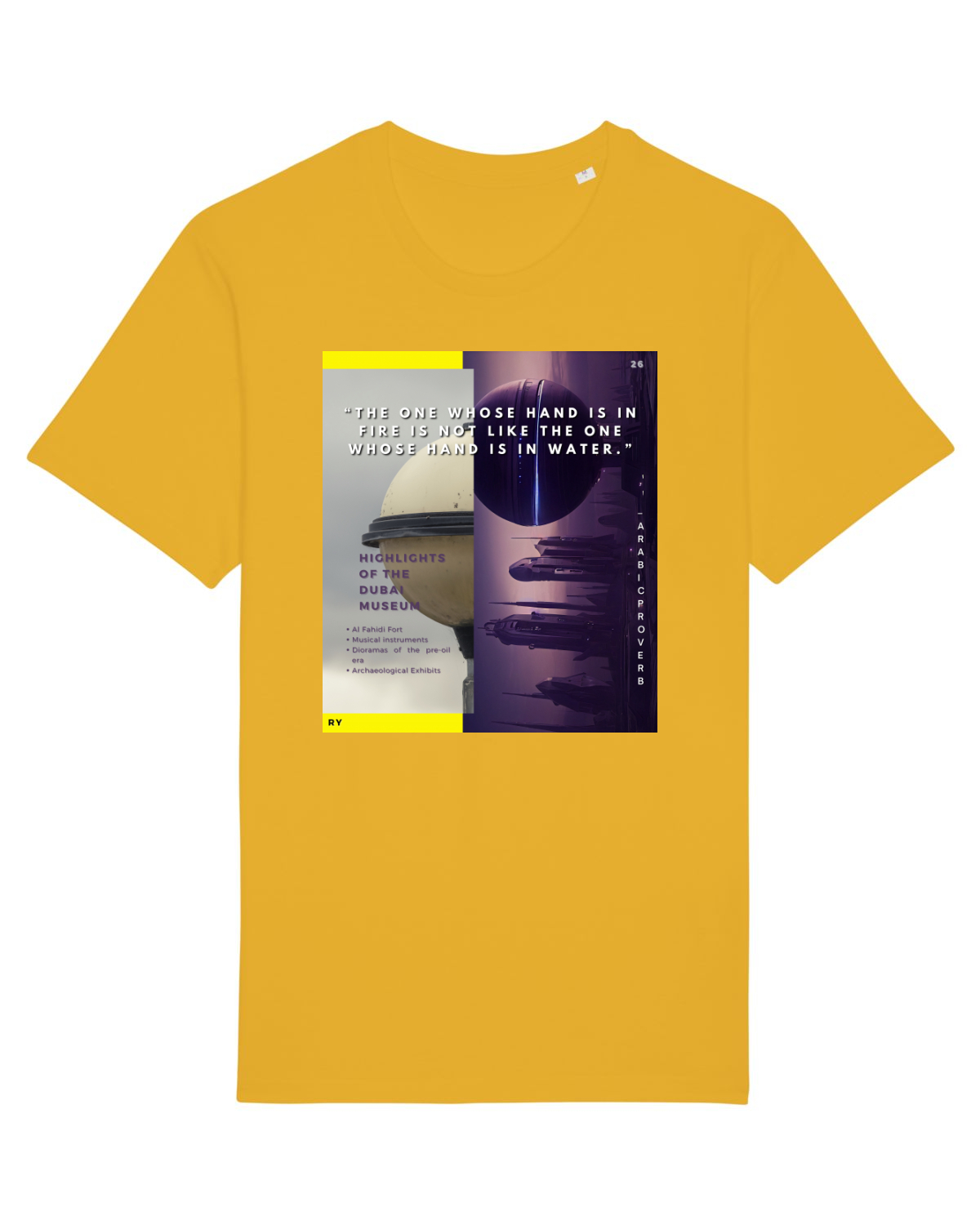 Tricou mânecă scurtă Unisex Rocker Spectra Yellow