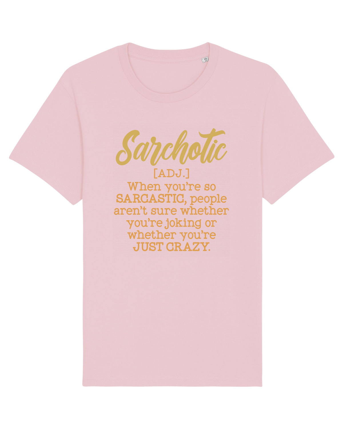 Tricou mânecă scurtă Unisex Rocker Cotton Pink