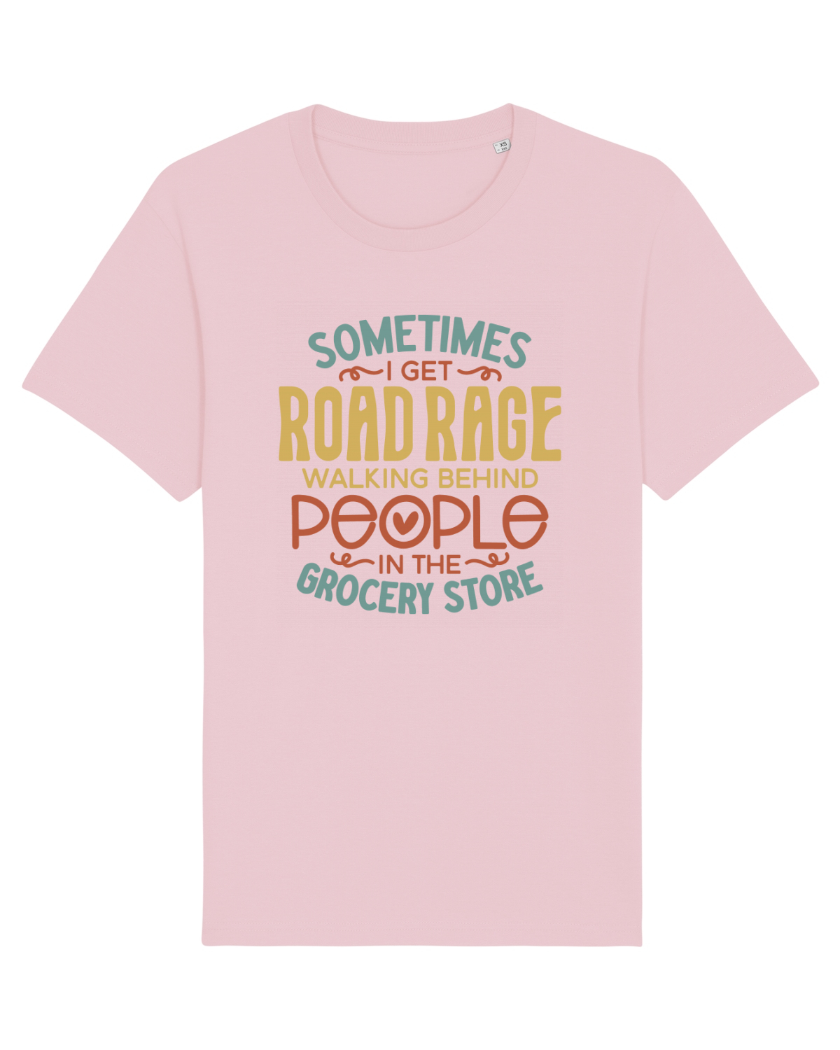 Tricou mânecă scurtă Unisex Rocker Cotton Pink