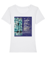 If Speaking Was Of Silver Then Silence Is Of Gold Tricou mânecă scurtă guler larg fitted Damă Expresser