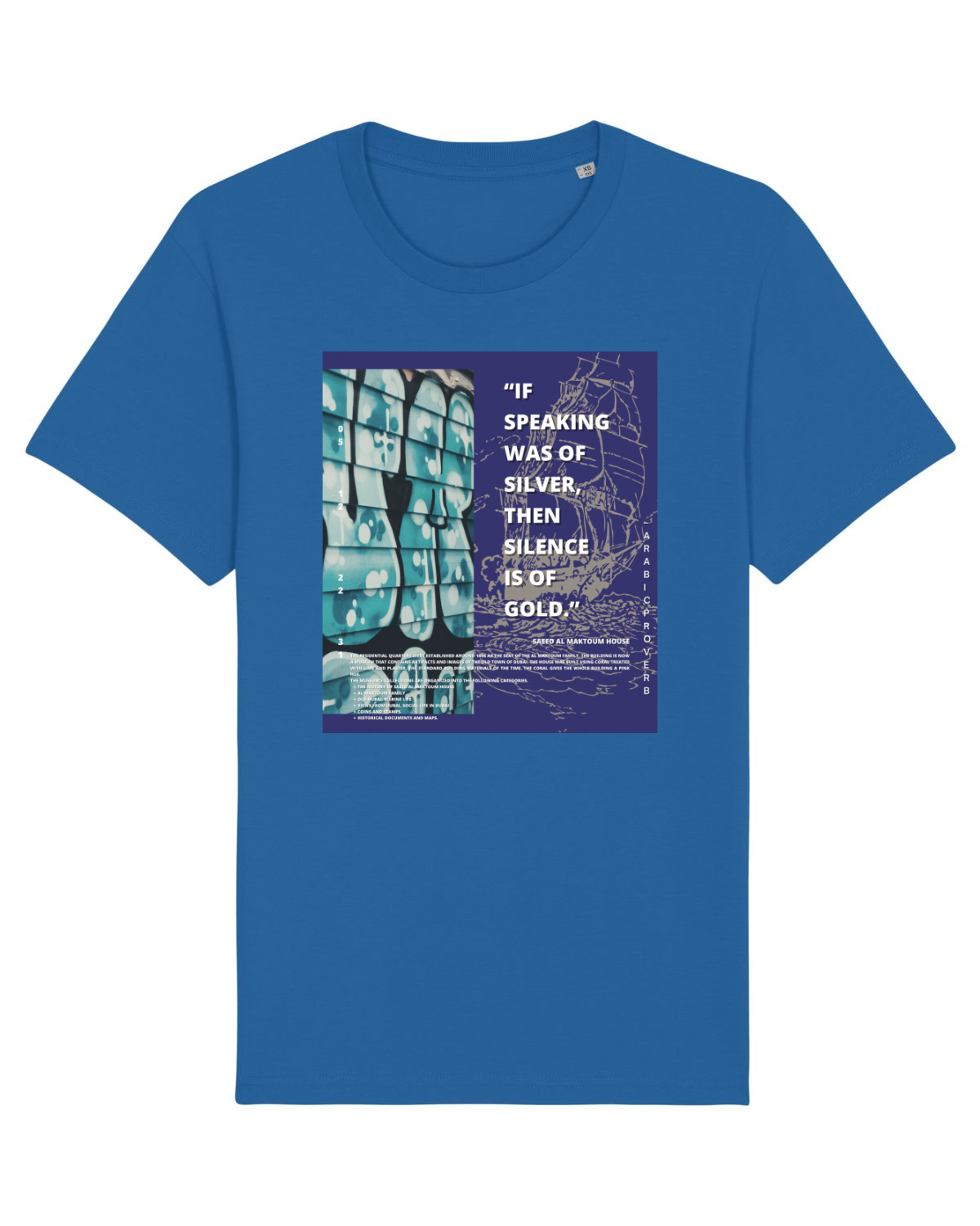 Tricou mânecă scurtă Unisex Rocker Royal Blue