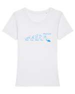 Diving Tricou mânecă scurtă guler larg fitted Damă Expresser