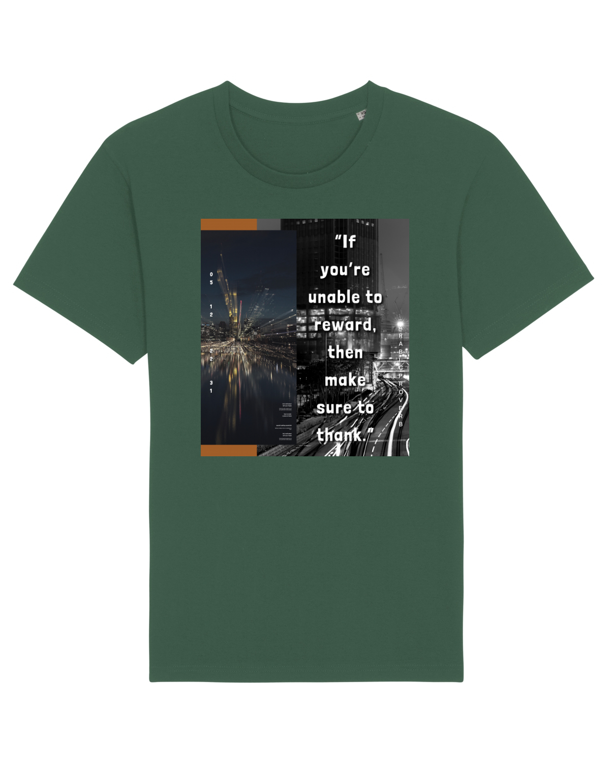 Tricou mânecă scurtă Unisex Rocker Bottle Green
