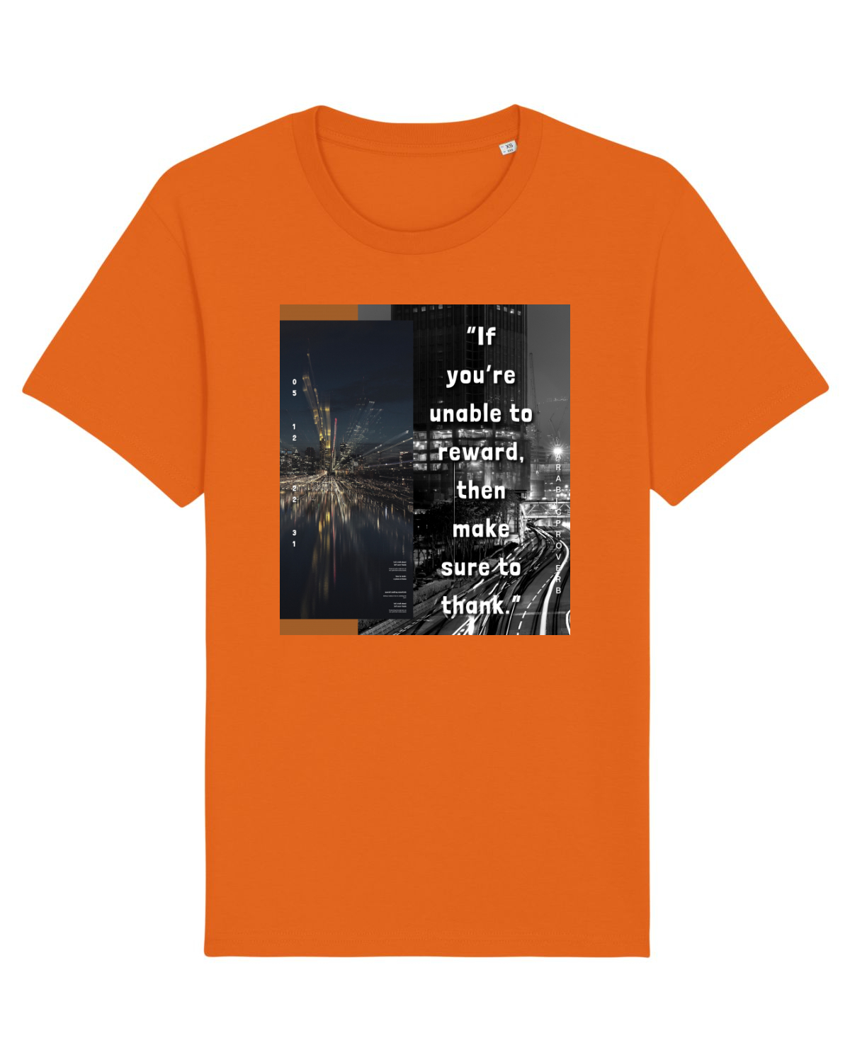 Tricou mânecă scurtă Unisex Rocker Bright Orange
